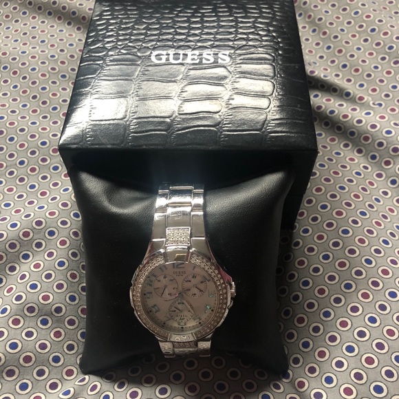 Guess Rhinestone Chronograph Watch - Picture 3 of 9